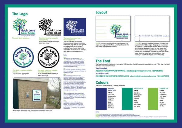 Junior school branding for Nook Lane