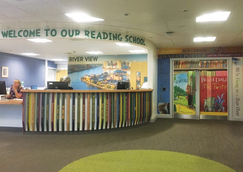 Celebrate reading with a stunning wall art – Riverview Primary Salford