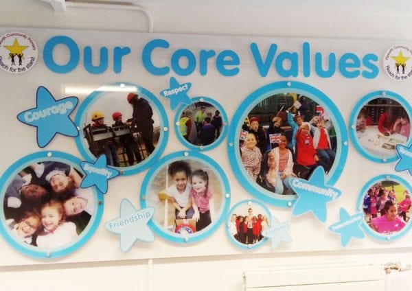 Pipworth Primary school wall display