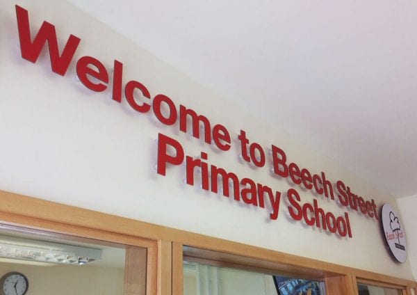 Stunning new wall displays and staff board at Beech Street Primary