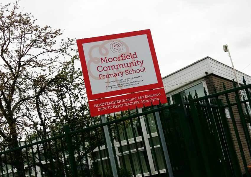 External signage.