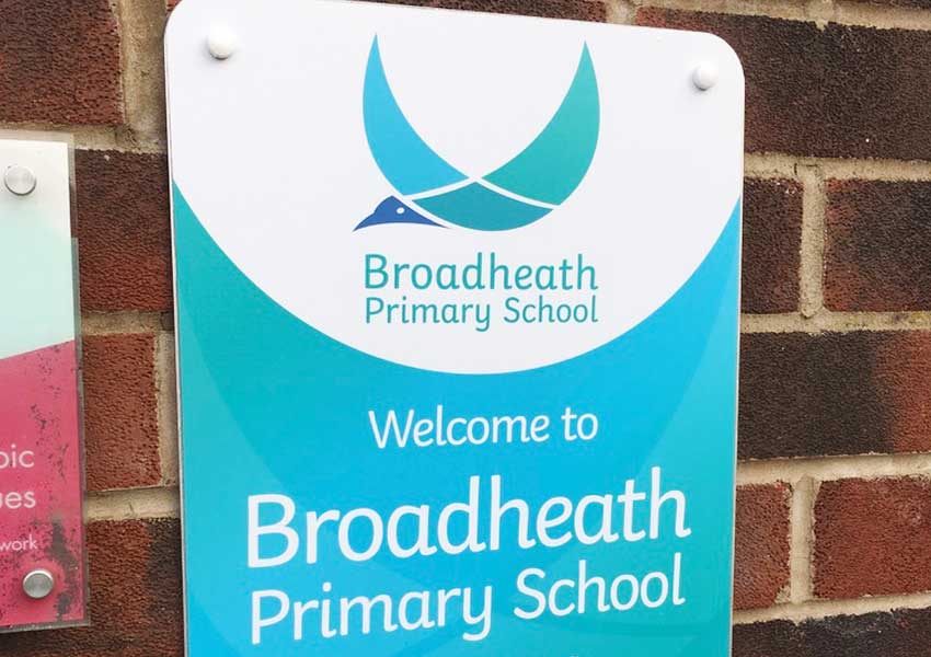 External wall sign