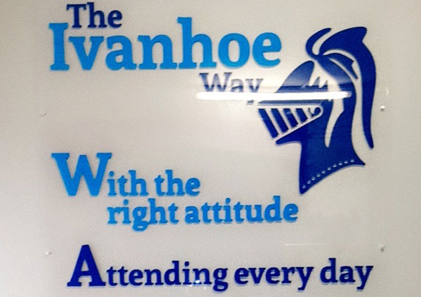 Your display can be a single piece or flat cut lettering for a more three dimensional effect.