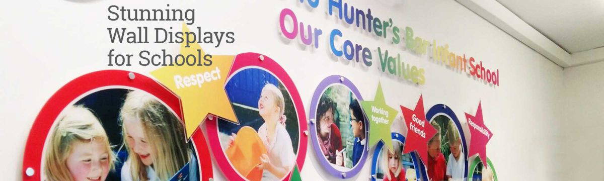 Display Board For School Core Values Displays Wall Space