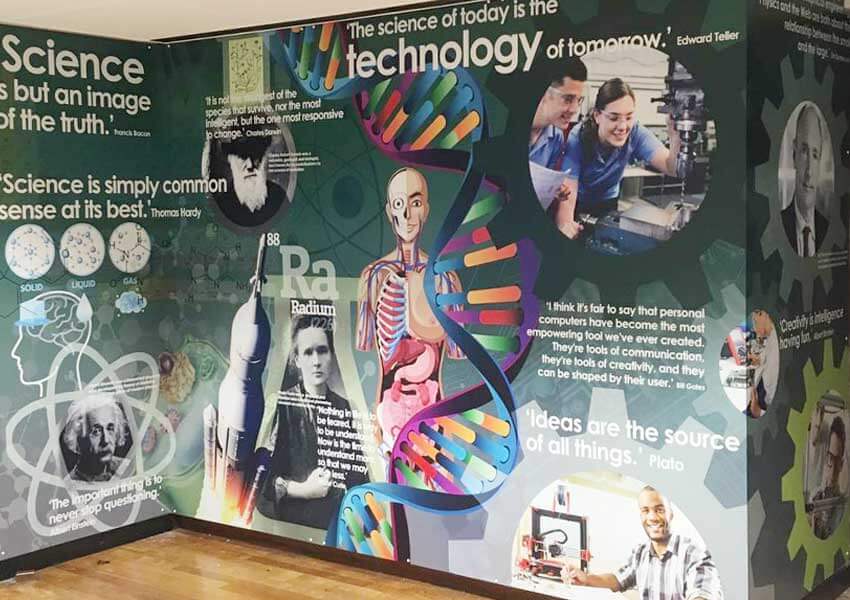 Multi Academy Trust Wall Displays at Holgate Academy