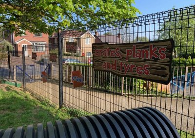 KS2 Crates and planks signage