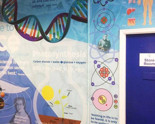 Science learning wall