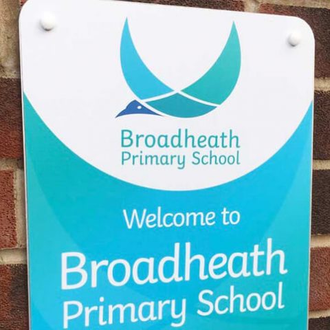 School logo and branding for Broadheath Primary School