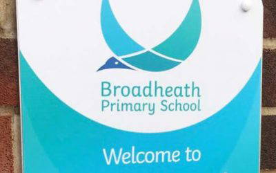 School logo and branding for Broadheath Primary School