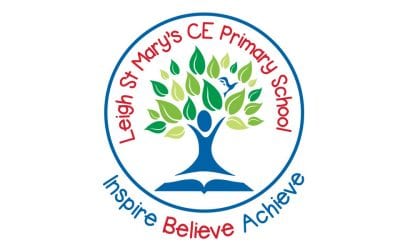 Primary school branding for Leigh St Marys