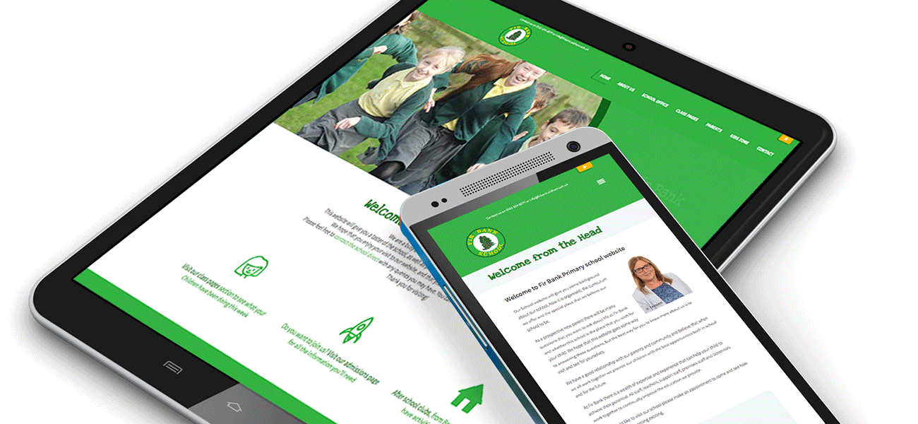 Website and digital prospectus at Fir Bank Primary school