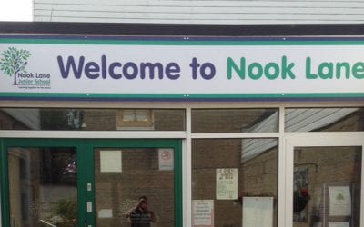 External signs for Nook lane Junior School