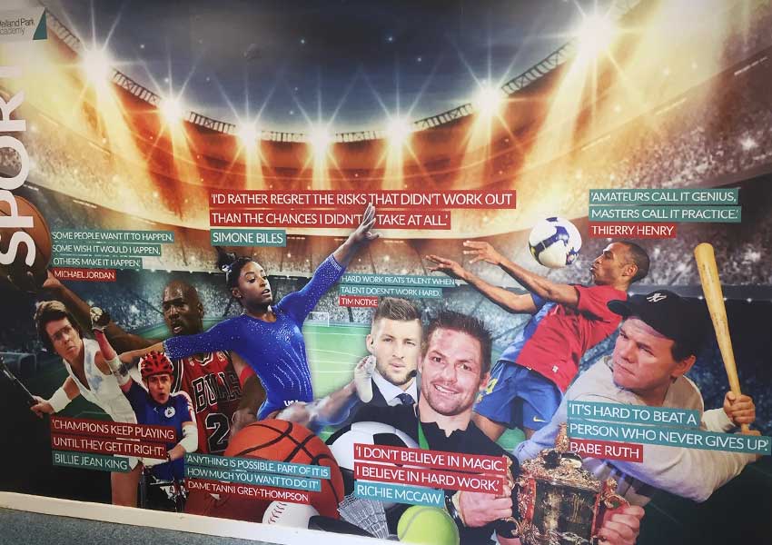 Welland Park Academy wall art got the ball rolling