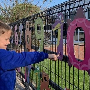 playground number signage