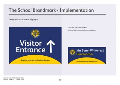 New school badge
