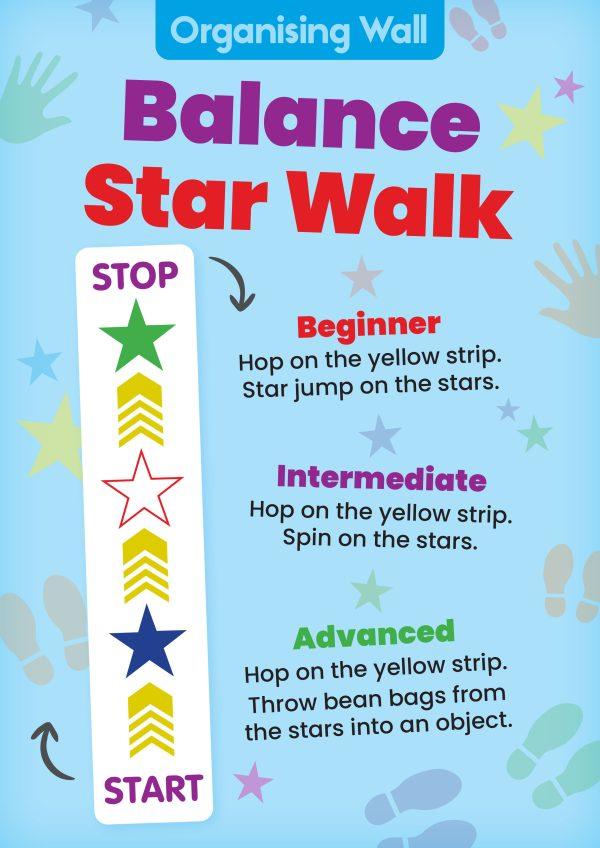 Sensory Circuit - Organising/Calming Wall - Balance Star Walk
