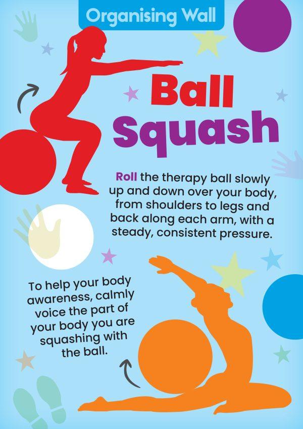 Sensory Circuit - Organising/Calming Wall - Ball Squash