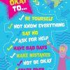 Its Ok to… Positive Piece of Wall Art Decor for Primary Schools