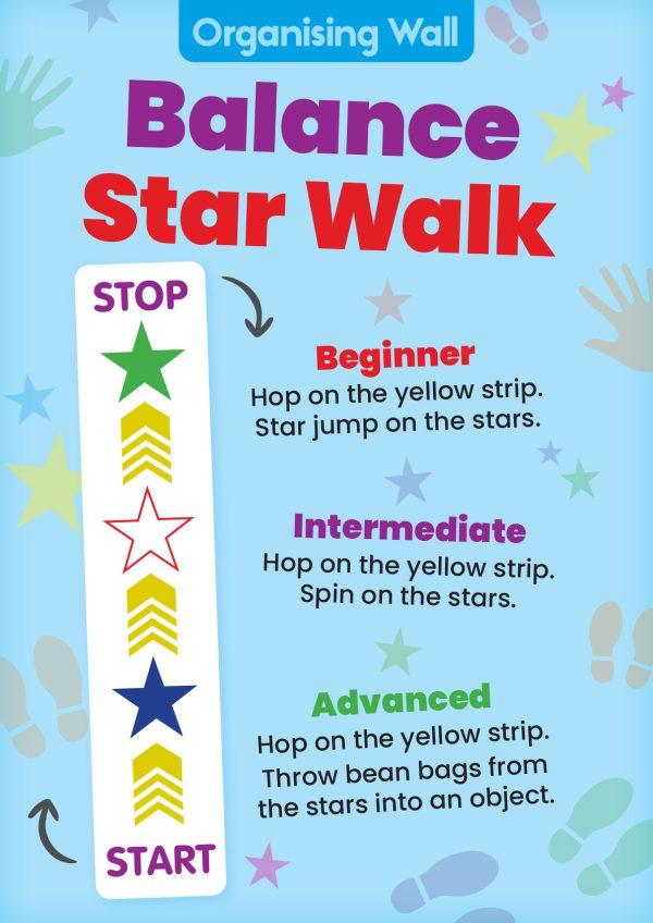 Sensory Circuit - Organising/Calming Wall - Balance Star Walk - Image 4