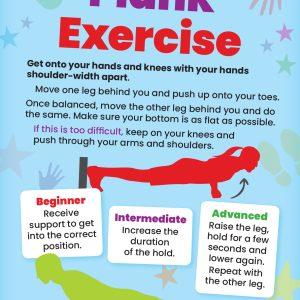 Sensory Circuit - Organising/Calming Wall - Plank Exercise