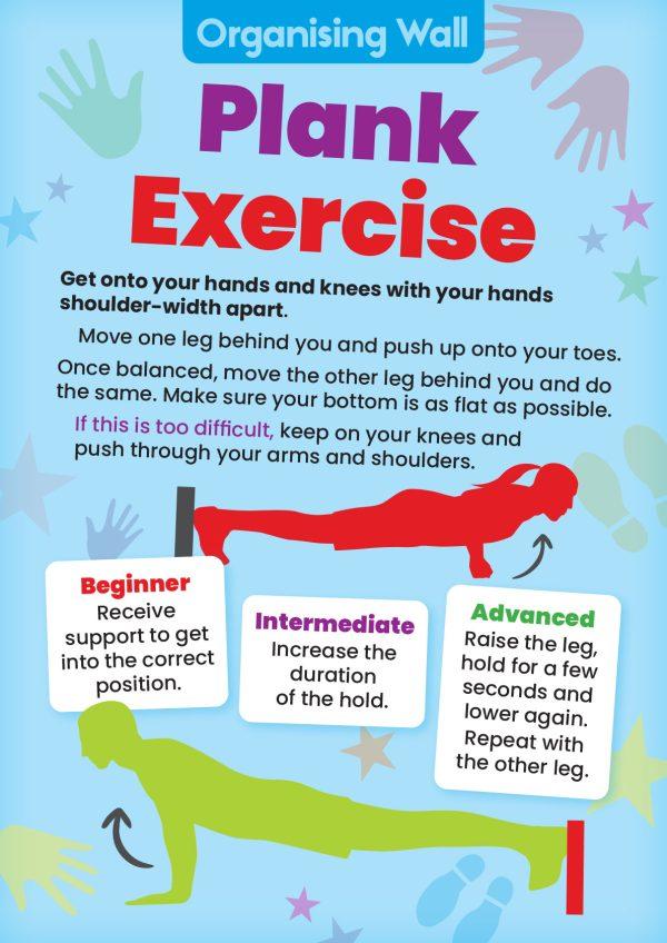 Sensory Circuit - Organising/Calming Wall - Plank Exercise