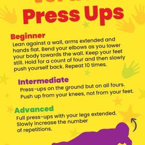 Sensory Circuit - Active Wall - Vertical Press Ups