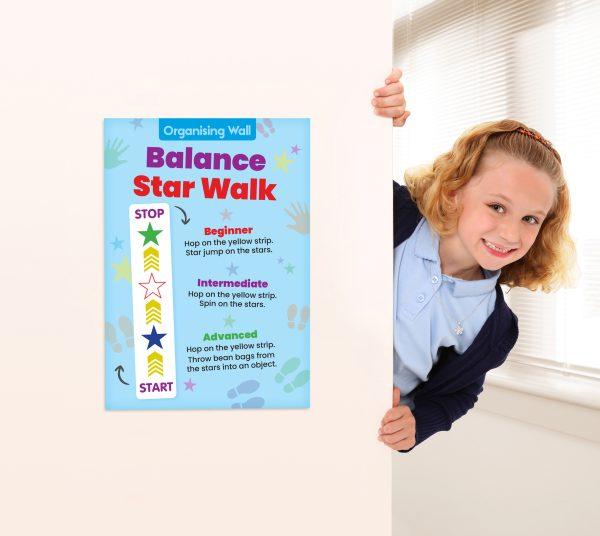 Sensory Circuit - Organising/Calming Wall - Balance Star Walk - Image 3