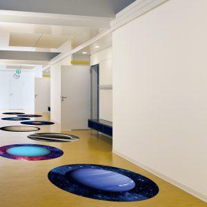 Planets Floor Stickers