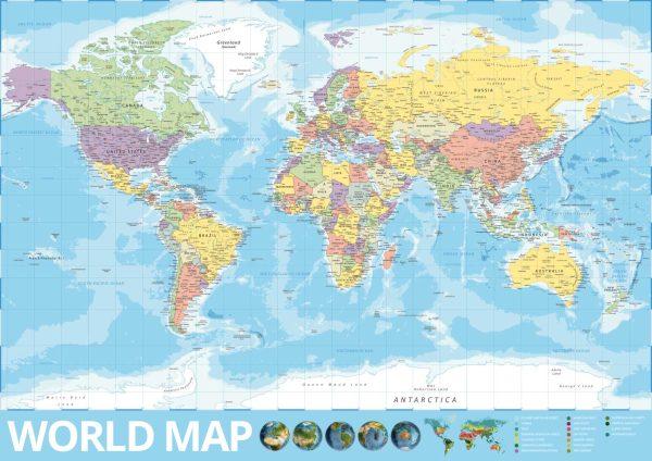 Political World Map for Secondary Schools - Image 3