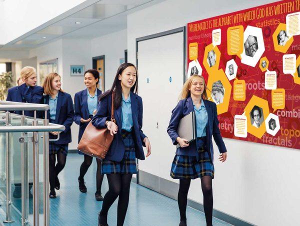 Famous Mathematicians School Wall Display
