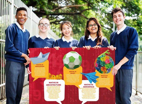 Maths In Industry Single Board Wall Display for Secondary Schools