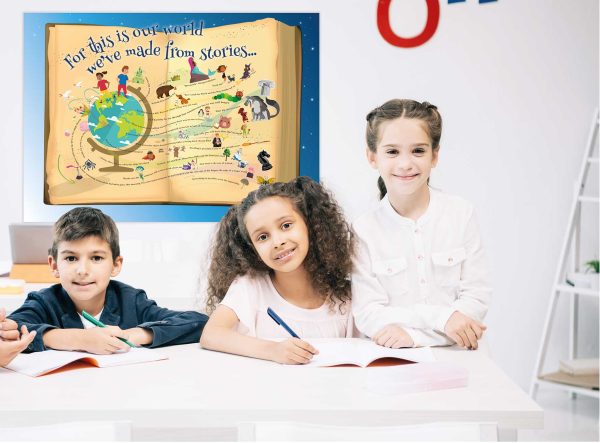 For this is our world we've made from stories Primary wall art