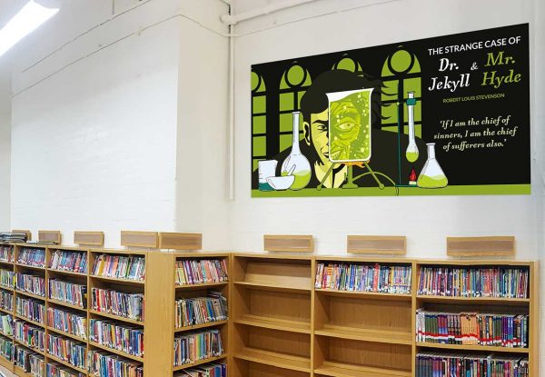 Jekyll and Hyde wall graphic for Secondary Schools - Image 2