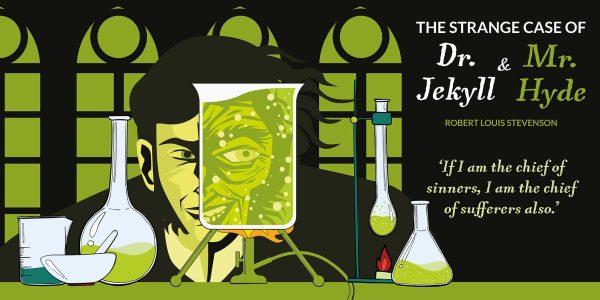 Jekyll and Hyde wall graphic for Secondary Schools