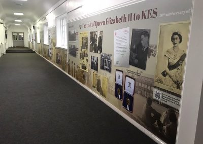 Interactive school wall art