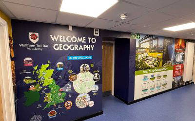 Waltham Toll Bar Academy Case Study – Secondary School Geography Wall Art
