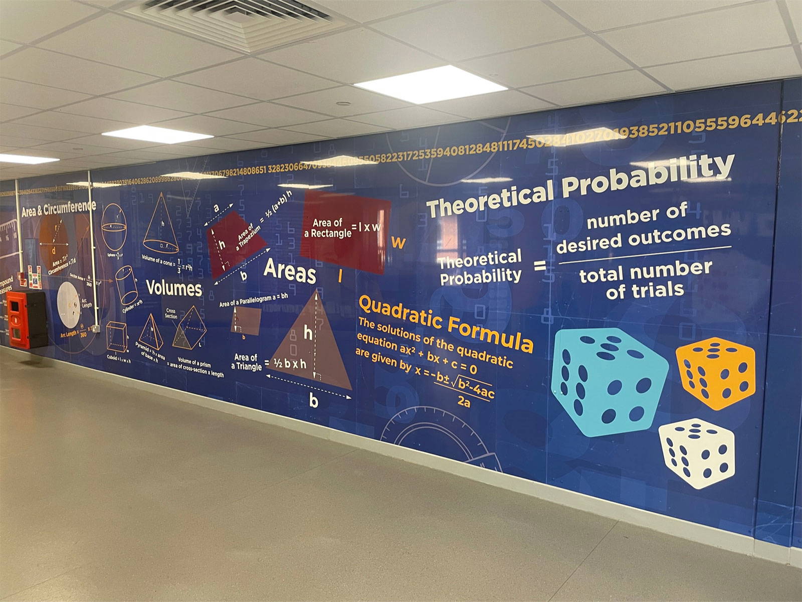 How the new learning environment design has brightened up the maths department.