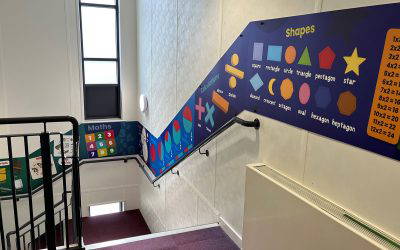 IQRA Academy Maths Primary Stairwell Display Case Study