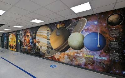Science Corridor Wall Graphics Case Study | Westgate School