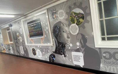 Rivington and Blackrod High School Case Study | ICT Corridor Wall Art